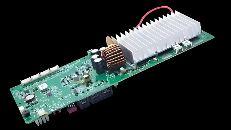Block diagram of BCU showing microcontroller, memory, and communication interfaces within the battery control module