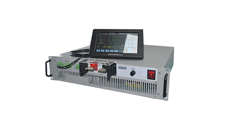 BMS hardware testing setup showing battery control module connected to test equipment for validation