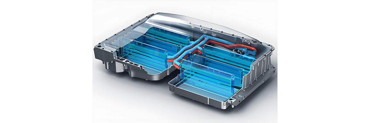 Battery management system visualization showing energy flow and control mechanisms